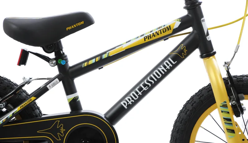 Professional Phantom 14 Inch Wheel Kids Bike Black-2